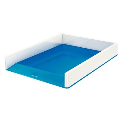 AKTION: LEITZ Briefablage WOW Duo Colour perlweiß/blau DIN A4, 1 St. mit...