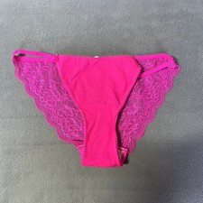 Victoria's Secret PINK 2011 Lace Back Low Rise String Bikini Womens Medium HTF