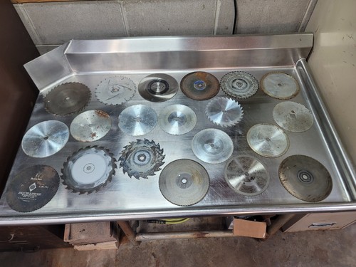 Lot of 20 Vintage Circular Saw Blades Woodworking Toolmaker Shop Decor Used