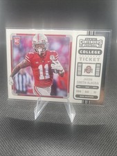 2023 Panini Chronicles # 15 Jaxon Smith-Njigba Ohio St. Buckeyes College Ticket