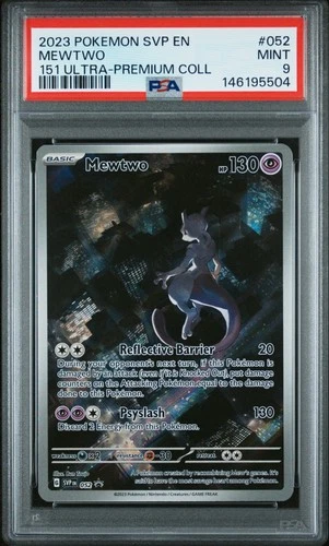 2023 POKEMON SVP EN-SV PROMO 151 ULTRA-PREMIUM COLLECTION #052 MEWTWO PSA 9