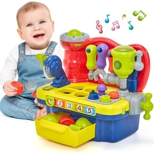6 In 1 Music Light Workbench for Baby Early Educational Fun Toy