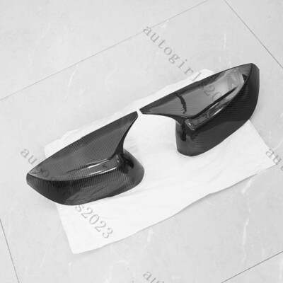 FIT FOR 2014-2024 INFINITI Q50 Q60 M STYLE REAL CARBON FIBER MIRROR CAP COVERS