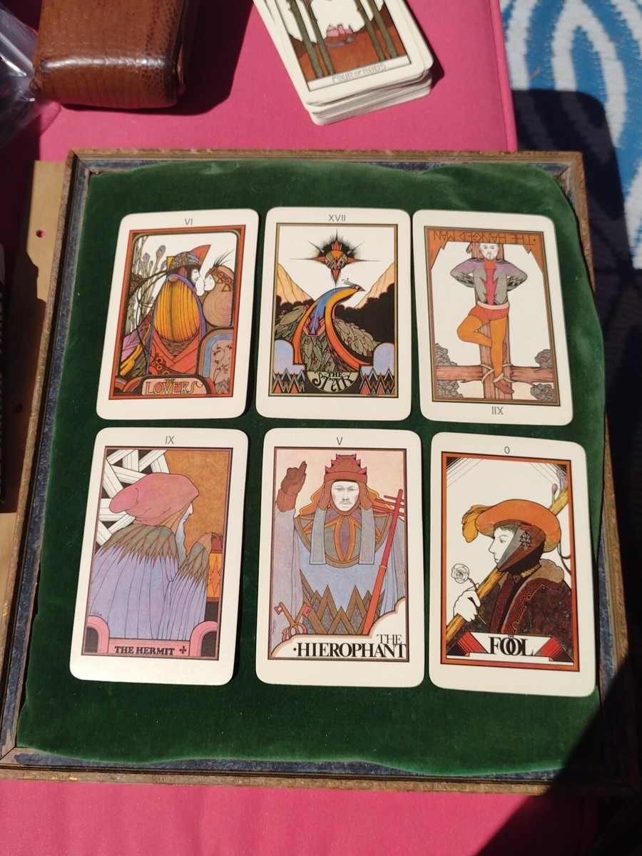 Vintage 1970 AQUARIAN The Fool TAROT CARDS X 78 MORGAN PRESS/US