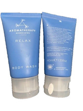Image of 2 x aromatherapy associates London relax body wash 40ml each