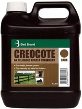 Bird Brand Creocote Oil-Based Exterior Timber Treatment Fence Shed Wood - 4L