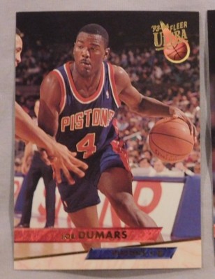 1993-94 Fleer Ultra Team Set Detroit Pistons (8) Basketball Cards 