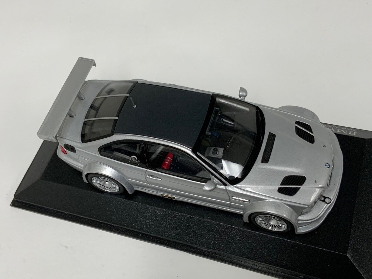 1/43 Minichamps BMW M3 GTR from 2001 in Silver Carbon Roof 1/43 Minichamps BMW M3 GTR from 2001 in Silver Carbon Roof