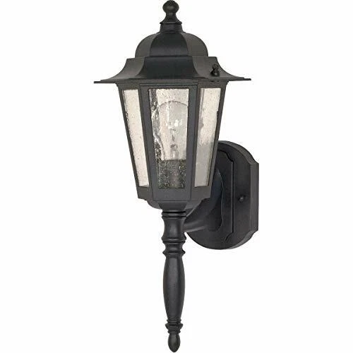 18" 1 Light Cornerstone Wall Lantern with Clear Seed Glass - SATCO-60-3472 - Picture 1 of 1
