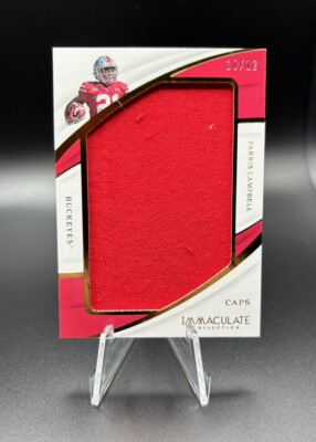PARRIS CAMPBELL 2019 Panini Immaculate Collegiate Jumbo Jersey Relic /12 OSU