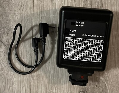 Vintage Sakar 24M Electronic Flash for Camera Hot Shoe W/ Original