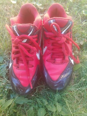 Nike Alpha Strike Size 1.5 Football Baseball soccer Cleats Red Black