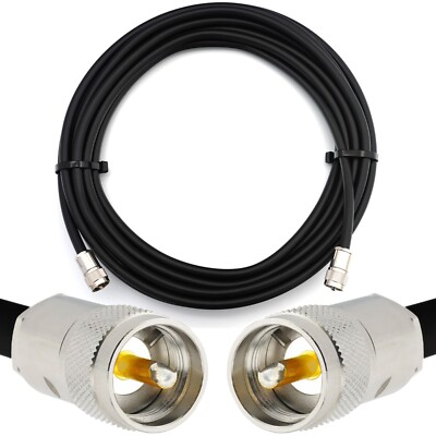 PL259 auf PL259 Stecker UHF Koaxial Kabel HF400 Flexibles (LMR-400UF equivalent)