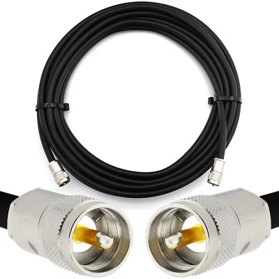 RANGEFUL PL259 auf PL259 Stecker UHF Koaxial Kabel HF400 Flexibles (LMR-400UF equivalent)