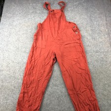 Hollister Jumpsuit Medium Orange Jumper Romper Tie Strap