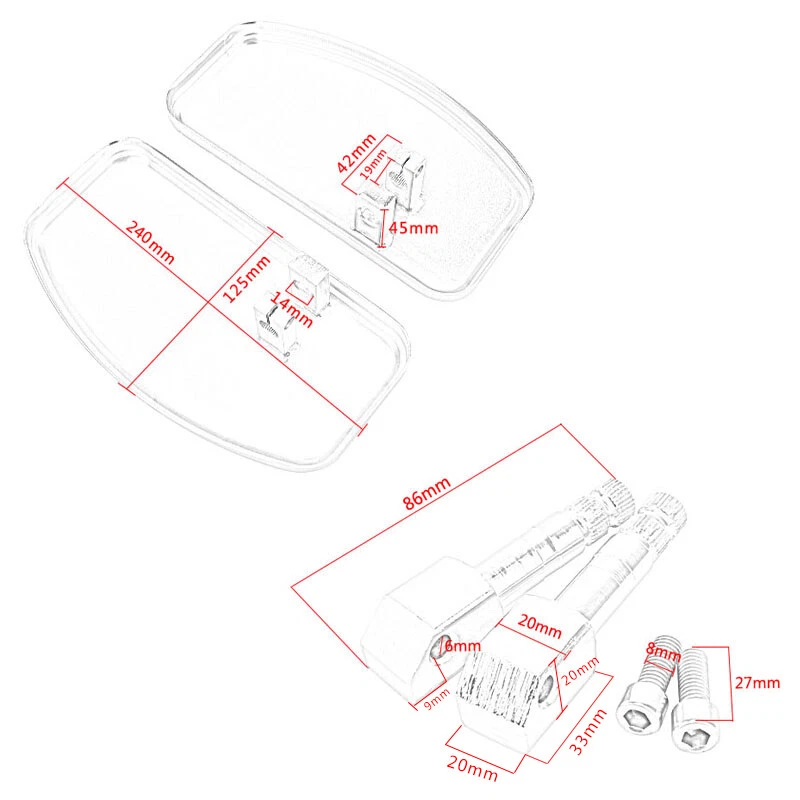 Front Rider Footboard Floorboard for Honda Shadow Aero VT400 VT750 2004-2012 Foto 2 de 4