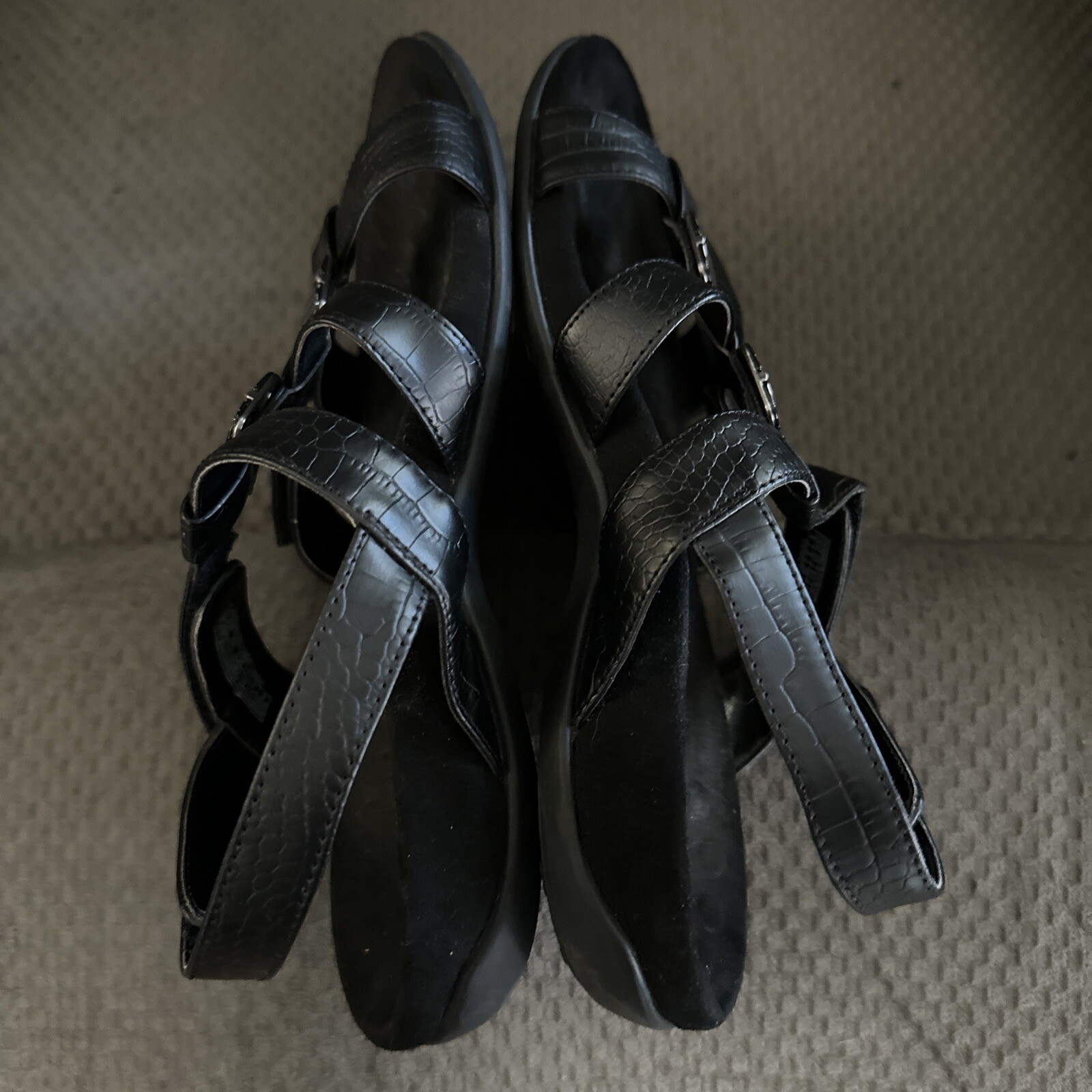 VIONIC AMBER ADJUSTABLE SLINGBACK BLACK SANDALS S… - image 4