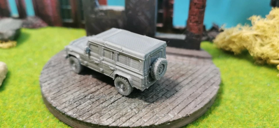 TUL 110 4X4 Pickup "Station Wagon" Modello Kit Militari 1/87 1/72 1/56 - Immagine 3 di 4