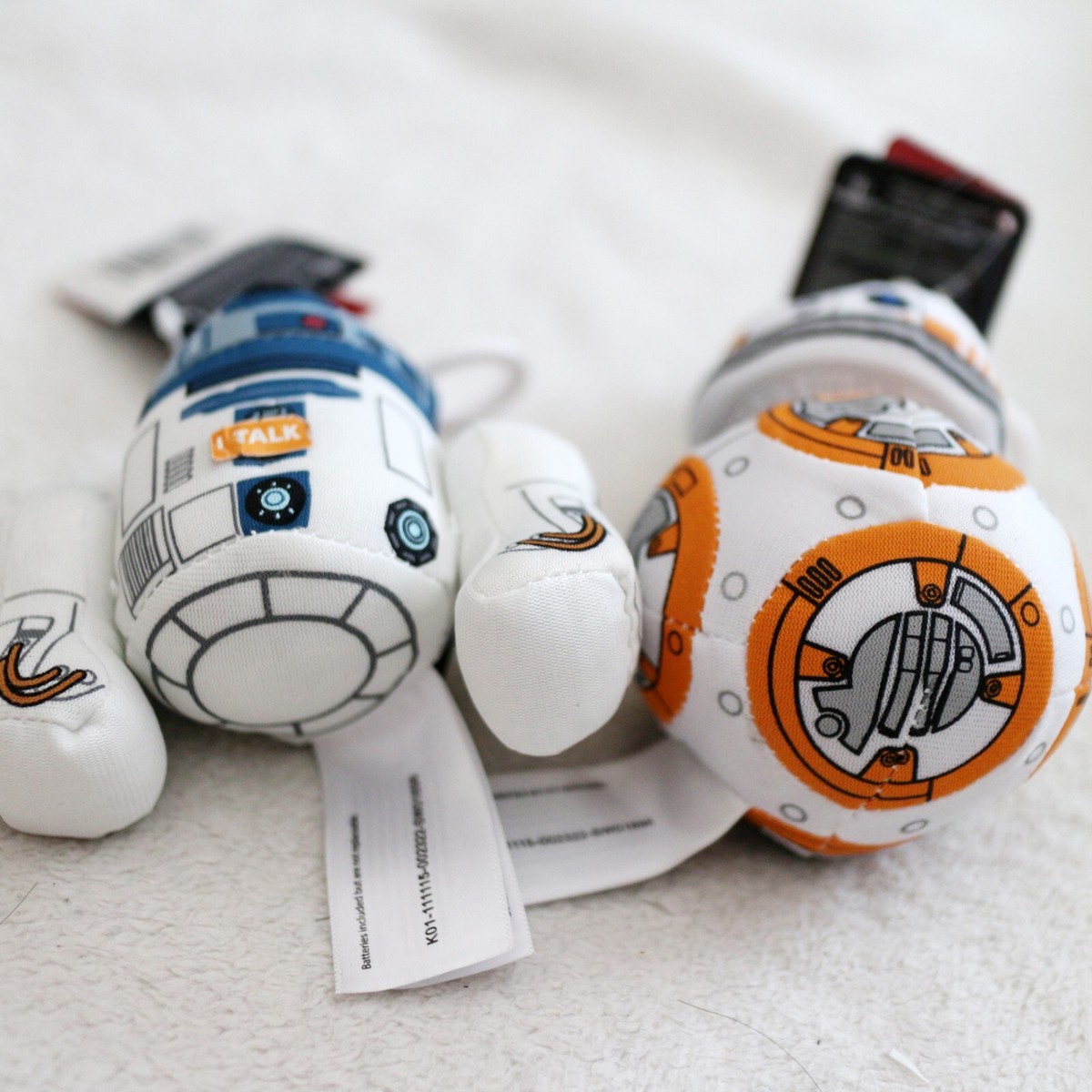 NEW DISNEY Star Wars R2D2/BB8 Droids Puff Clip-On Plush NWT