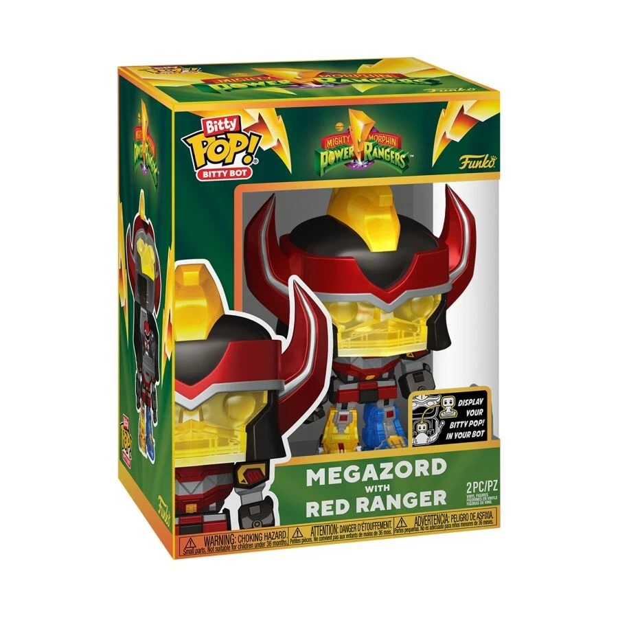 Mighty Power Rangers Megazord con Red Ranger Funko Bitty Pop! Bitty Bot 2 piezas nuevo Foto 2 de 4