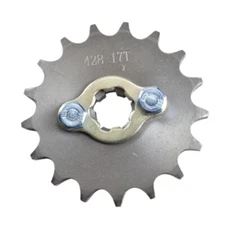 428 17 TOOTH 17T SPROCKET for DIRT BIKE ATV 17MM SHAFT ES13