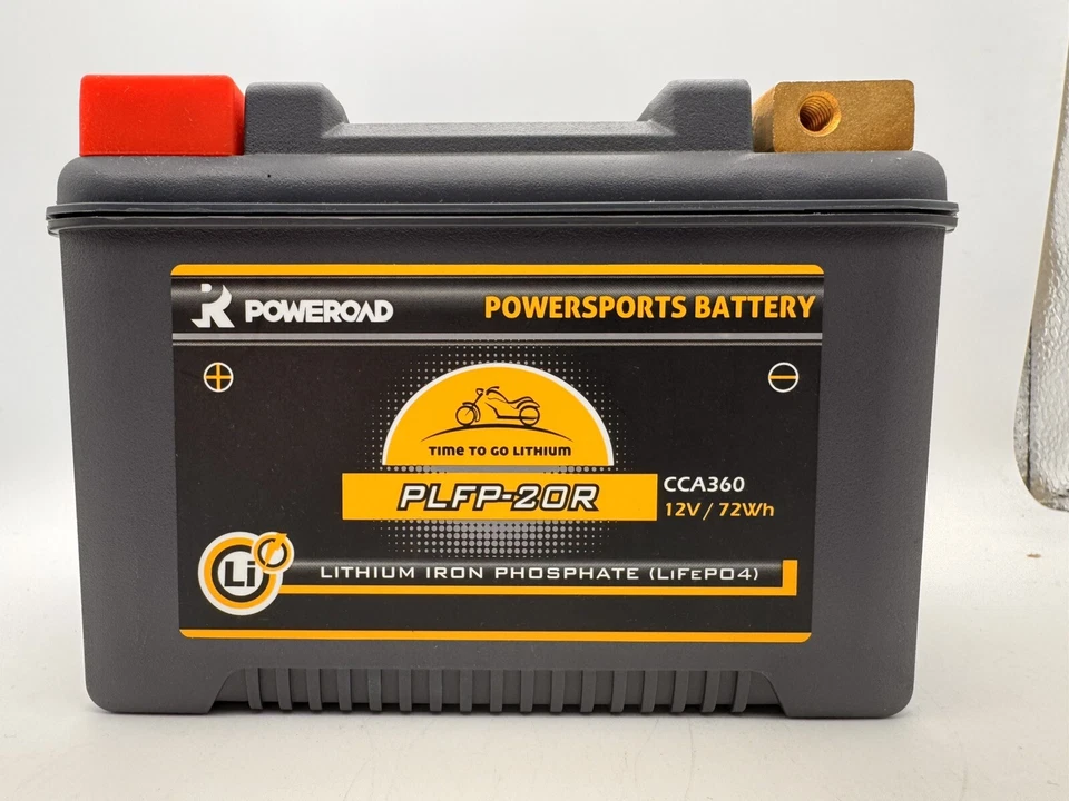 Batteria Moto LiFePO4 Plfp-20r Poweroad  Ytx20H-BS YTX20CH-BS - Imagen 2 de 4