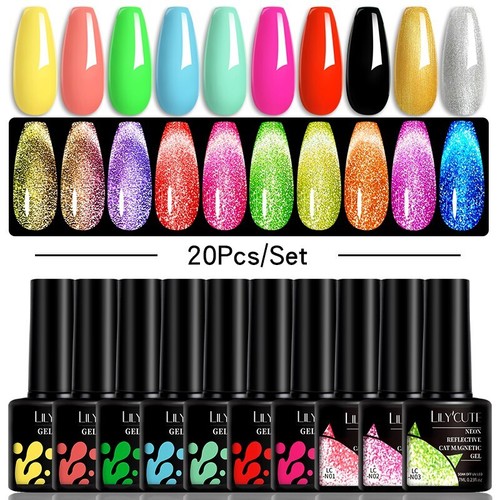 20/24PCS Smalto Gel Termico Set 3 Strati Temperatura Smalto Cambia Colore - Foto 63 di 90