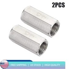 2PCS 3/8 NPT Thread Dia. Solid Brass Full Port One Way Check Valve New