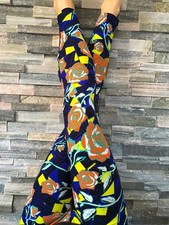 LuLaRoe TC Tall Curvy Leggings Black Blue Orange Teal Roses Floral Flowers
