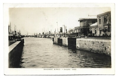 POSTKARTE-VERSAND-ARGENTINIEN-BUENOS AIRES-RP. The South Dock.