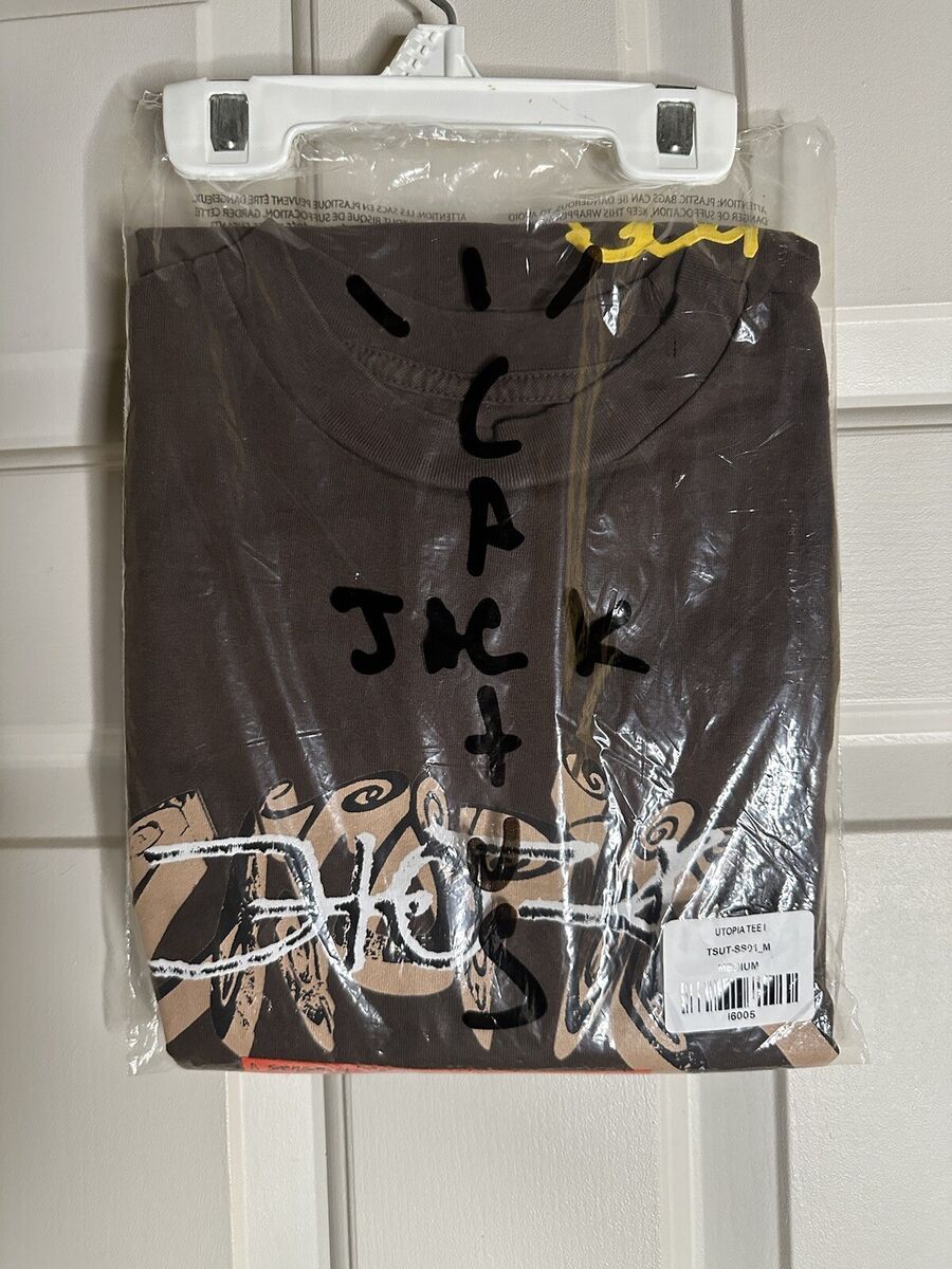 NEW Travis Scott Utopia I Tee Cactus Jack Brown Multicolor NEW Travis Scott Utopia I Tee Cactus Jack Brown Multicolor