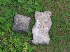 450 Verbund-Pflastersteine, gewellt. 240x120x60. Beton, gebraucht, gut, 12,8m²