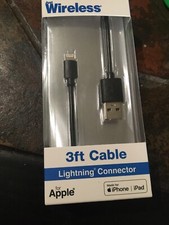 Just Wireless USB To Lightning 3 Foot Charge Sync Cable