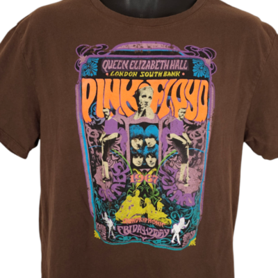 Pink Floyd T Shirt Mens Size Medium Brown Quadraphonic Queen