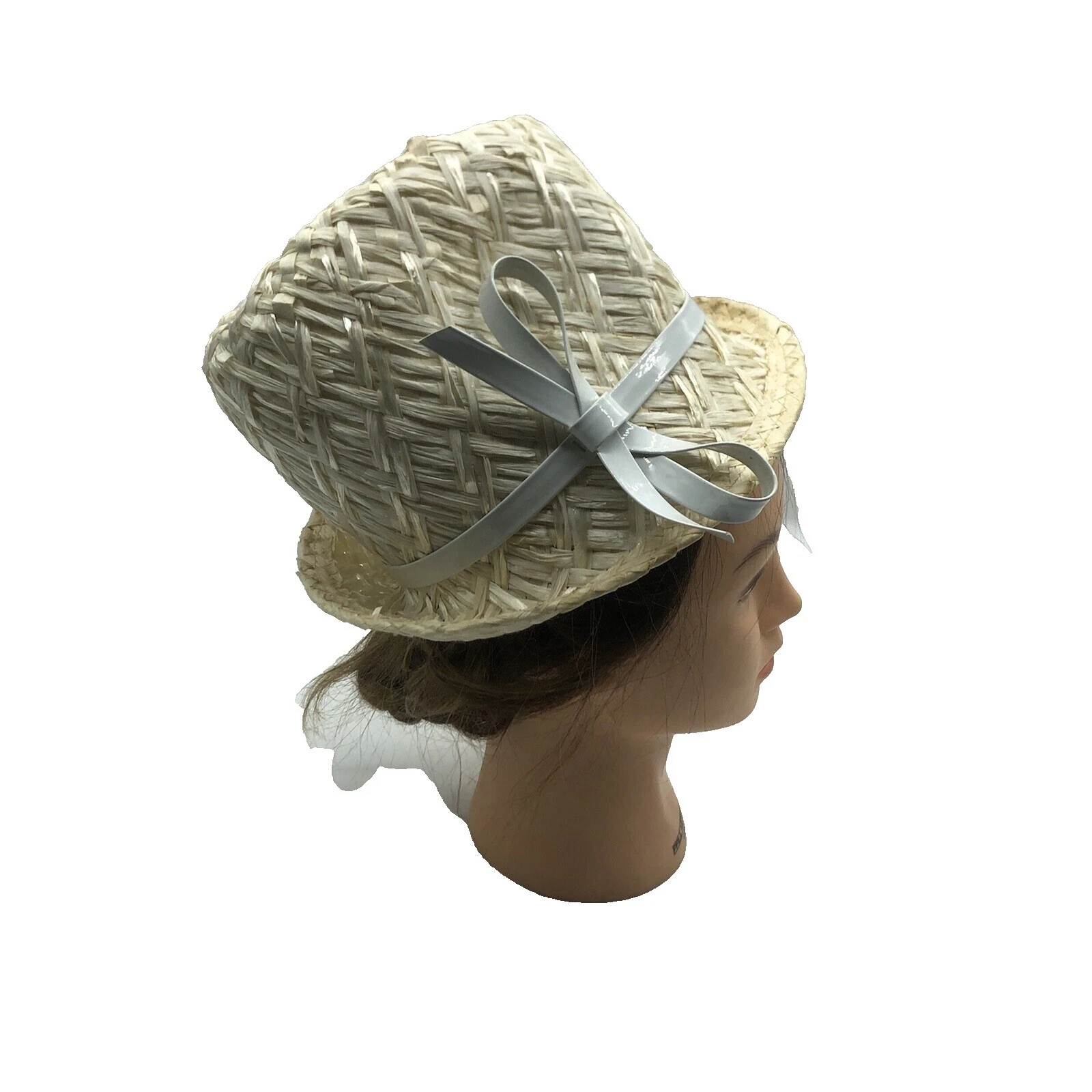 White Original 1960s Vintage Hats for Women