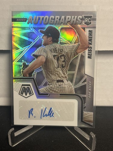 2022 Panini Mosaic Reiss Knehr Silver Prizm RC Rookie Auto #RAM-RK SD Padres