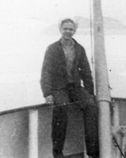 ORIGINAL VINTAGE PHOTO: Navy Sailor Man Male Ship USN Uniform 40's WW2 40s WWII