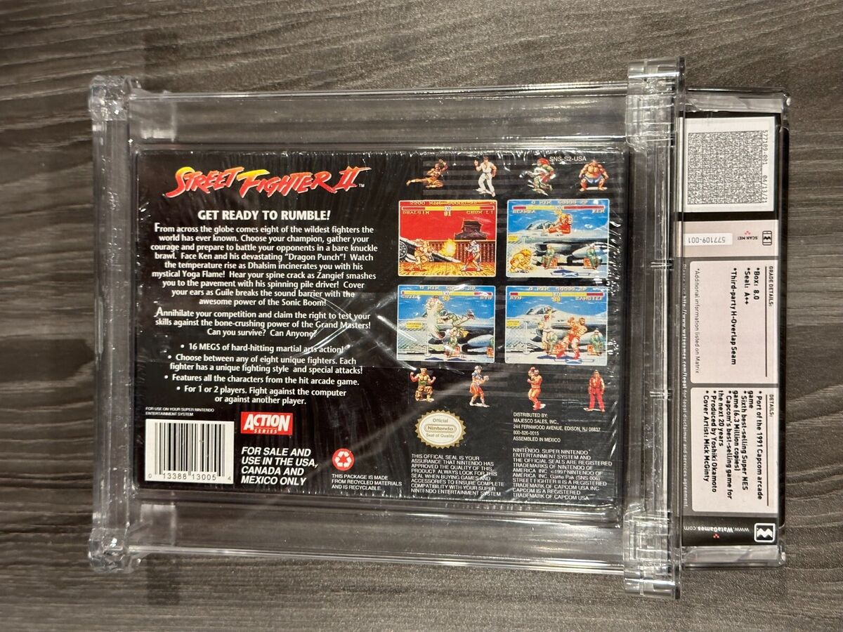 Street Fighter II 2 Super Nintendo SNES New Sealed GRADED Street Fighter II 2 Super Nintendo SNES New Sealed GRADED