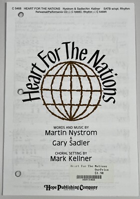 Heart for the Nations Mark Kellner SATB Chorus Piano Sheet Music Hope Publishing