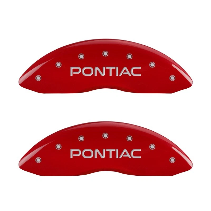 Cubiertas de pinza de disco de freno MGP 2004-2005 "Pontiac" Bonneville delanteras + traseras rojas 4p Foto 2 de 4