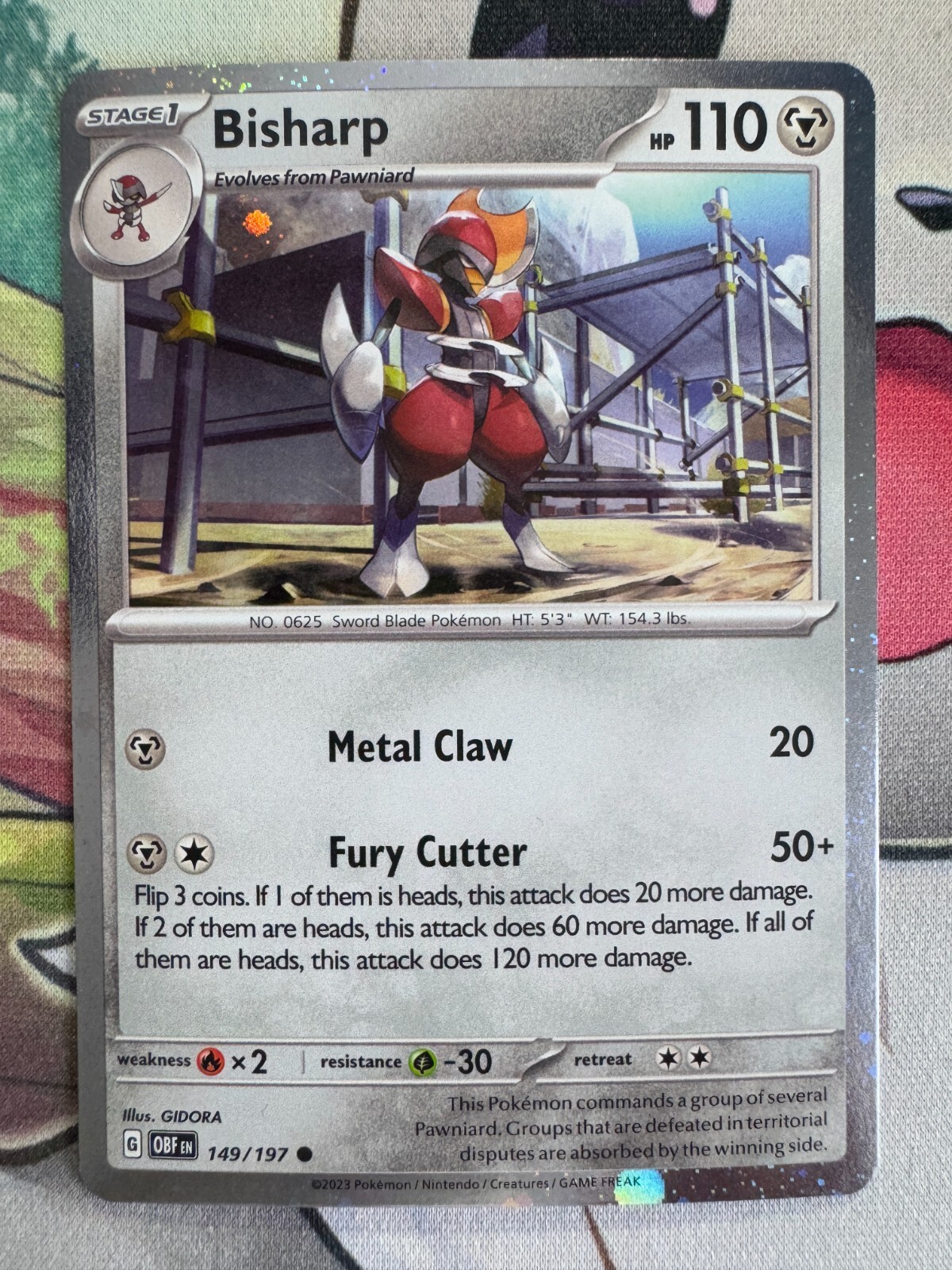 Bisharp Holo English Pokemon TCG BKBE466
