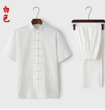 Chinese Tradition Martial Arts uniform Kung Fu Tai chi cotton linen Tang Suit