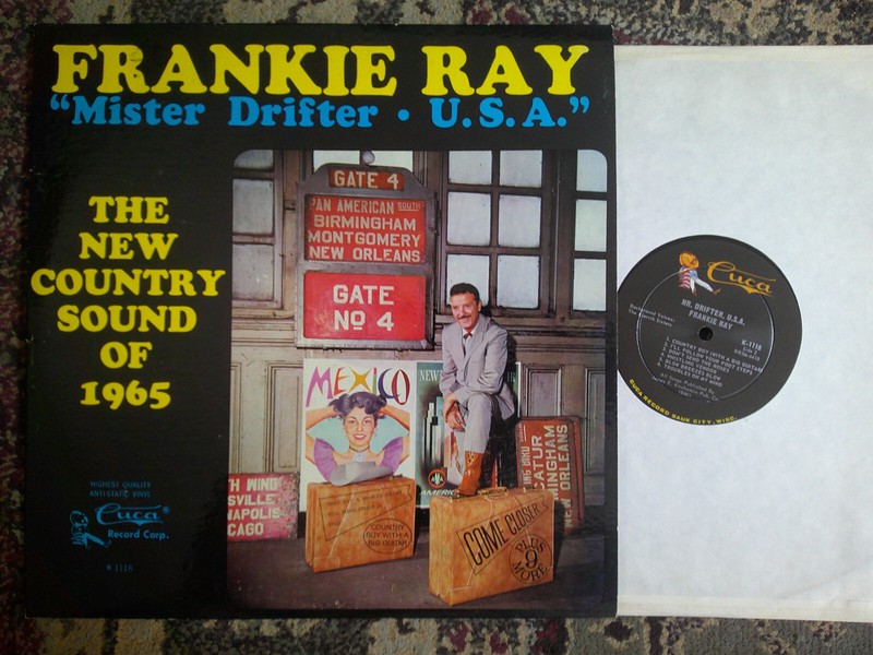 CUCA LP RECORD k 1118/FRANKIE RAY/MISTER DRIFTER USA/OBSCURE COUNTRY/ EX