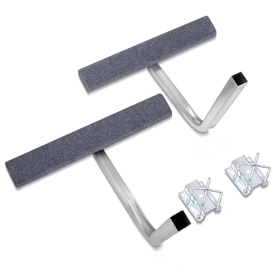 Boat Trailer Guide Bunk Boards Kit - 24" Carpeted Tilting Side Bunks For Easy Boat Loading | Fits High Beam, Box & C-Channel Trailers