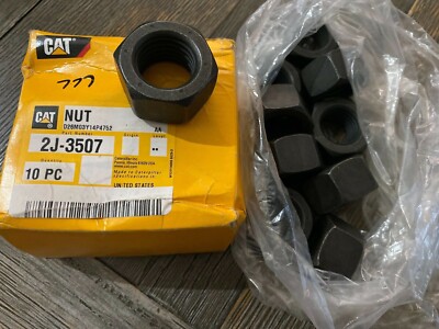CAT Caterpillar 2J3507 NUT (LOT OF 10) Genuine **NEW**