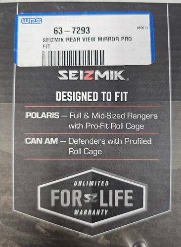 Seizmik - 18058 - UTV REAR VIE MIRROR KIT 87-7293 - Picture 4 of 4