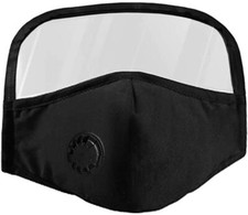 FACE SHIELD WITH GLASSES GLASS VISOR  PPE SHIELD TRANSPARENT CLEAR PLASTIC