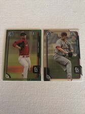 2015 Bowman Chrome Prospects Green Refractors #BCP31 Jimmy Reed /99 + #BCP53