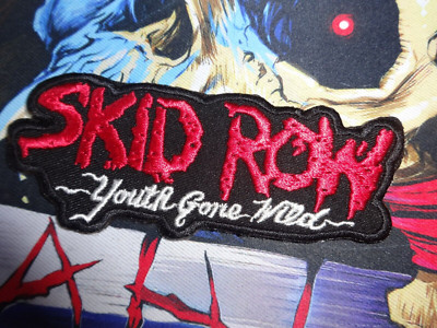Skid Row Shape Patch Import Glam Hair Metal Twisted Sister  xxx