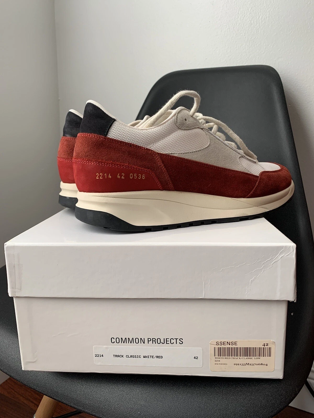 Suola vintage Common Projects Track classica bianca rossa nera grigia taglia US 9 EU 42